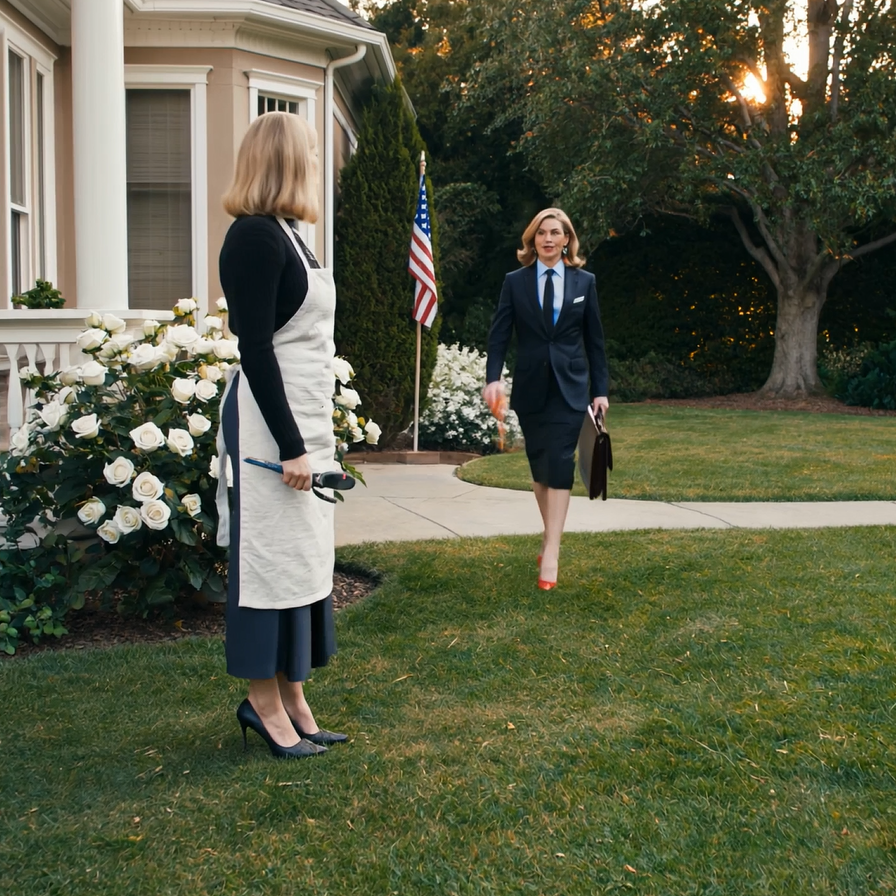 A nova esposa do meu marido bateu à minha porta com um sorriso ganancioso e disse: “Viemos reivindicar nossa parte da herança do seu pai. Saia imediatamente.” Sorri quando meu advogado entrou logo atrás dela…