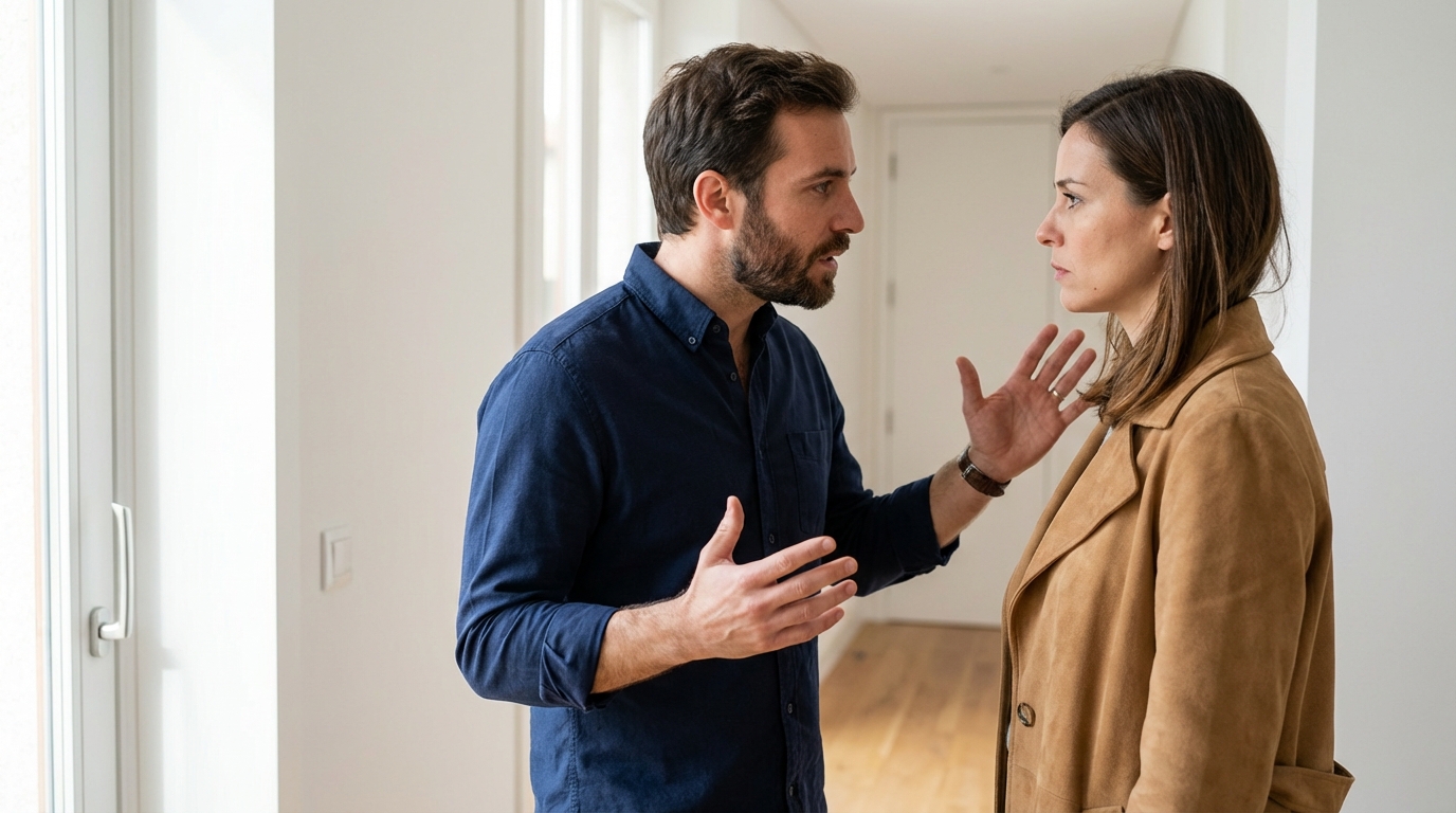 “Por que você voltou tão cedo?”, perguntou ele com a voz trêmula.