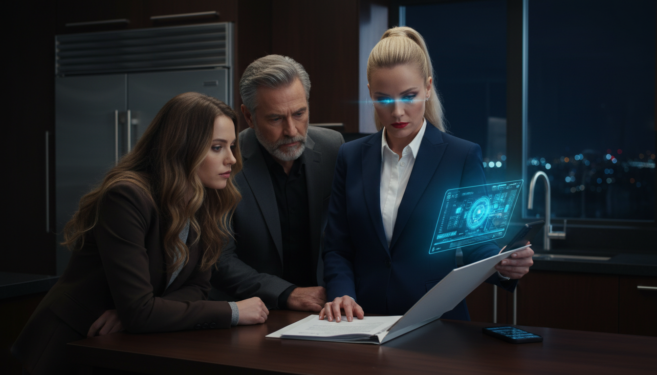 Dois dias antes do meu casamento, os pais do meu noivo colocaram um acordo pré-nupcial de 30 páginas na minha bancada da cozinha e sorriram como se eu já tivesse sido apagada da minha vida; eu não discuti — fiz apenas uma ligação; e quando meu advogado finalmente ouviu o que eles tinham escondido nas entrelinhas, sua voz baixou tanto que soou como um aviso e ele disse: “Por favor, não assine”, como se meu pequeno apartamento tivesse se transformado repentinamente em um lugar onde o poder muda de mãos.