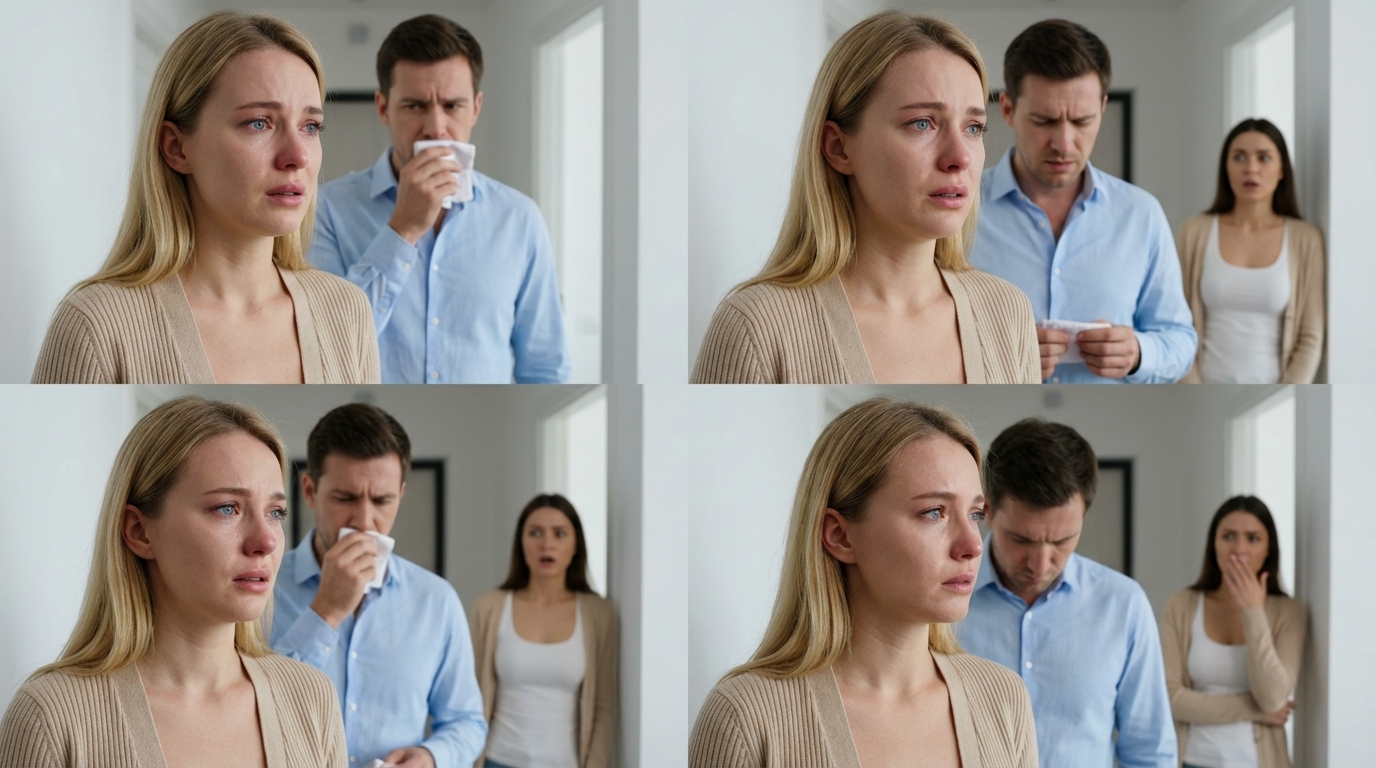 — O que sua irmã está fazendo no meu apartamento? — perguntou Polina ao marido quando ele saiu da cozinha, enxugando os lábios com um guardanapo.