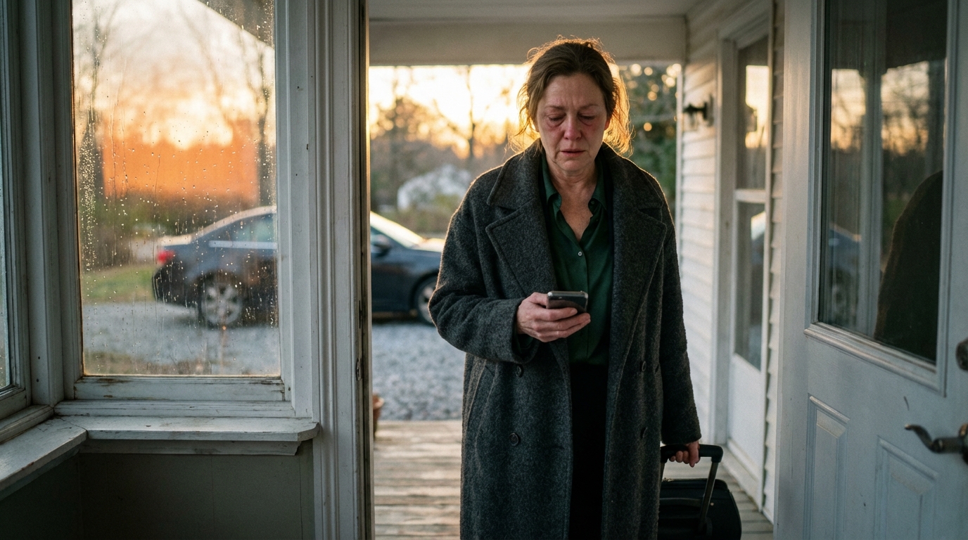 Fui visitar meu filho sem avisar, mas quando ele abriu a porta, disparou: “Quem mandou você vir aqui? Vá embora.” Saí em silêncio e tomei uma decisão que vinha adiando… Na manhã seguinte, meu celular mostrava 72 chamadas perdidas.