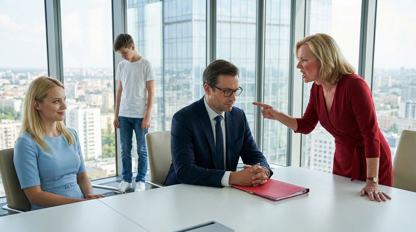 Olga ficou paralisada na porta, observando sua sacola de compras escorregar lentamente de seus dedos e cair com um baque no chão.