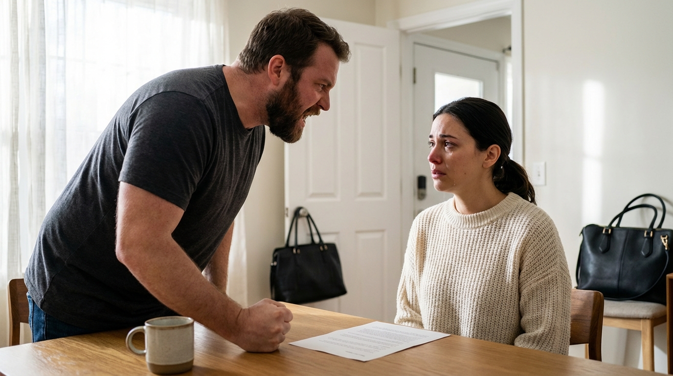 “Não me importo com o seu pai doente — o dinheiro está na mesa todos os meses!”, disparou o marido desempregado.