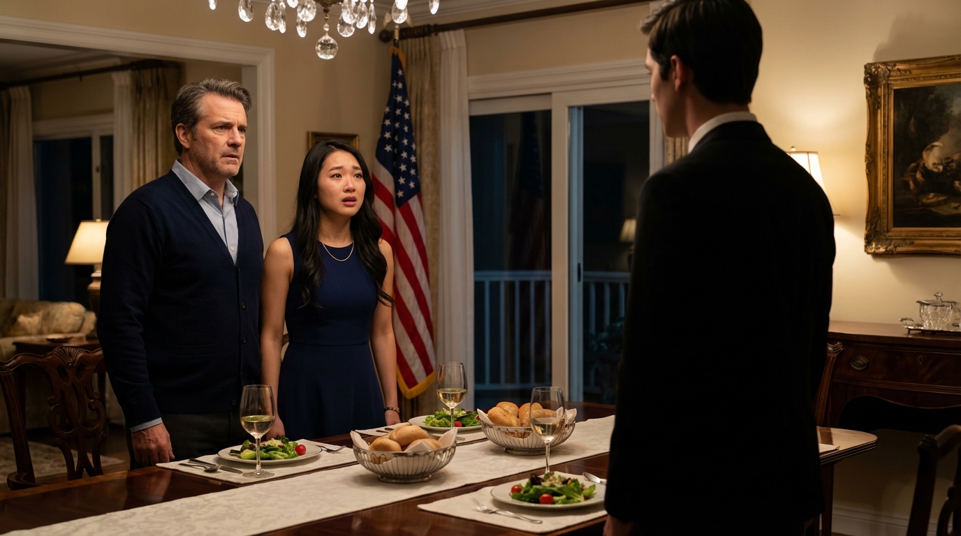 “Você não está perdendo a visão”, sussurrou uma garotinha para o homem que todos temiam. “Sua esposa está mexendo na sua comida.” Ele congelou… porque naquele instante, percebeu que o verdadeiro perigo estava sentado à sua mesa.