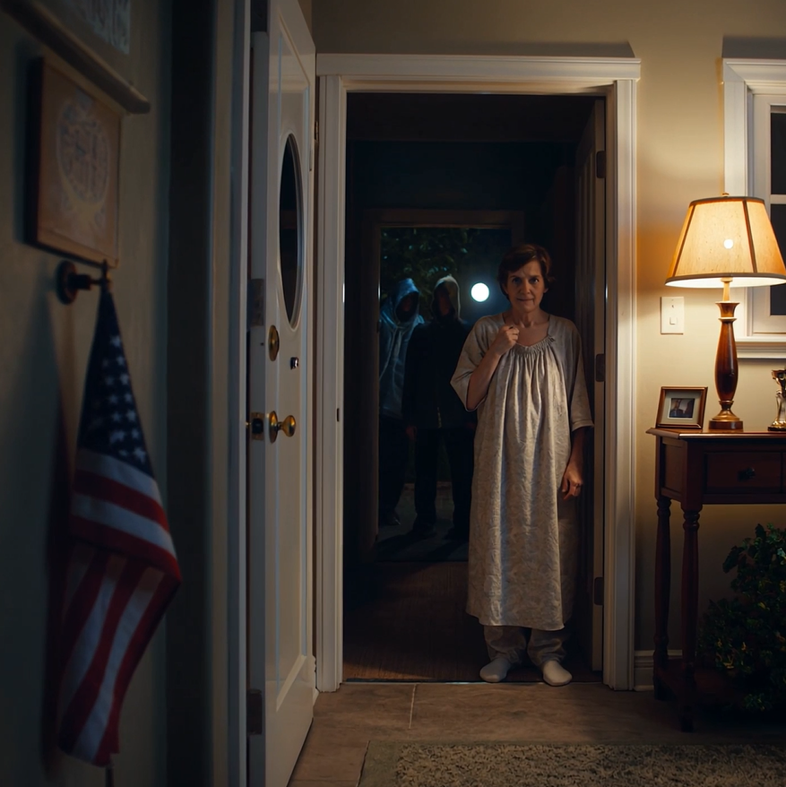 À 1h da manhã, meu vizinho ligou gritando: “Aconteça o que acontecer, não abra a porta!” Então a ligação caiu. De repente, batidas violentas sacudiram a casa por cinco minutos. Aterrorizada, finalmente espiei pelo olho mágico. O que vi do outro lado me deixou em choque total.