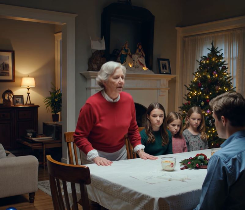 O meu filho e a mulher arruinaram o jantar de Natal pelo quarto ano consecutivo… Os pratos tilintaram quando ele bateu na mesa e gritou: “Tu ficas sempre do lado dela!”. A minha filha ficou paralisada, os netos olharam em silêncio. Bati com a mão na mesa e disse: “Basta. Saiam da minha casa.” Nessa noite, fiz o impensável — e na manhã seguinte, quando viram a placa no meu jardim… já era tarde demais.