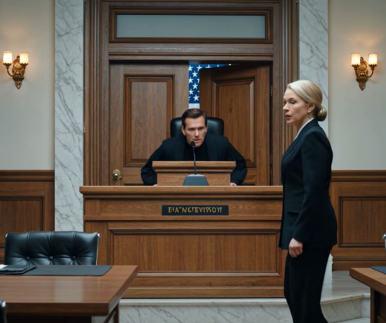 A minha nora humilhou-me à saída do tribunal, aproximou-se do meu rosto e disse sibilando: “És uma vergonha para esta família!”. O meu filho ficou ao lado dela, em silêncio. Dez minutos depois, o seu rosto empalideceu quando me viu sentada na cadeira do juiz. O que faria se o seu próprio filho visse tudo acontecer e agisse