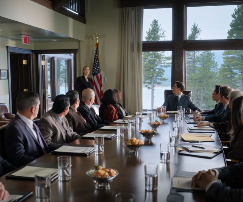 Apresentou a namorada como a minha “melhoria” no nosso jantar de aniversário. Nove dias depois, no retiro corporativo, entrei como a sua nova chefe. SORRIA PARA MIM. A luz das velas fazia brilhar as suas jóias, e James observava como se finalmente tivesse comprado a versão “melhor” de mim.