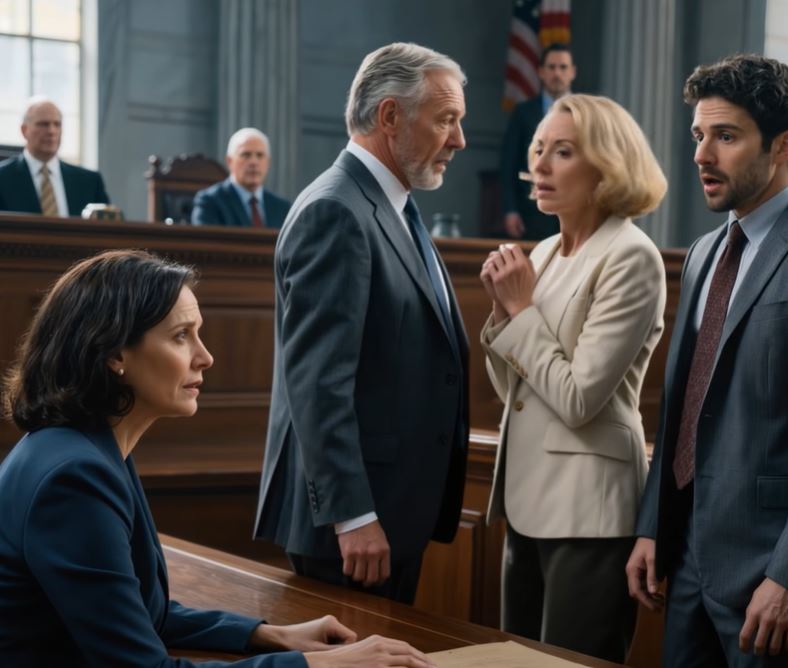 “Ela não é minha filha biológica!”, gritou o meu pai num tribunal de sucessões em Chicago. De seguida, a sua equipa declarou que eu não tinha direito aos 5 mil milhões de dólares em ações da família Carter. Mas, quando depositei silenciosamente uma pasta fina na secretária do juiz, o advogado do outro lado empalideceu, a minha madrasta ficou imóvel e todos os que estavam na sala compreenderam que aquele segredo era maior do que a disputa pela herança.