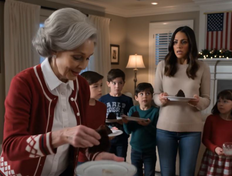 Na véspera de Natal, a minha mãe pegou na última fatia de pudim, olhou para o meu filho de 10 anos e disse: «Só a família é que come» — mas quando me ligou 33 vezes na manhã seguinte, a implorar antes que os advogados pudessem «selar tudo», percebi que