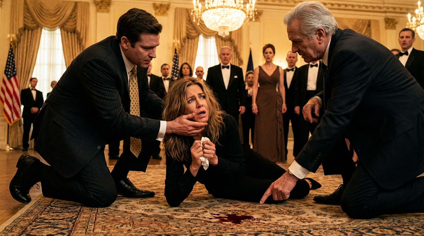 No jantar de noivado do meu filho, derramei vinho acidentalmente na toalha de mesa branca. Meu marido estalou os dedos na frente dos convidados: “Olhem só para ela. Dona de casa desastrada. Abaixem-se e limpem isso agora!” Enquanto eu me abaixava, com os olhos ardendo, o pai bilionário da noiva se levantou e puxou a cadeira para trás. Ele se ajoelhou ao meu lado, ergueu meu queixo e sussurrou: “Elizabeth? Você desapareceu há 30 anos… Eu nunca deixei de te amar.” Eu paralisei.