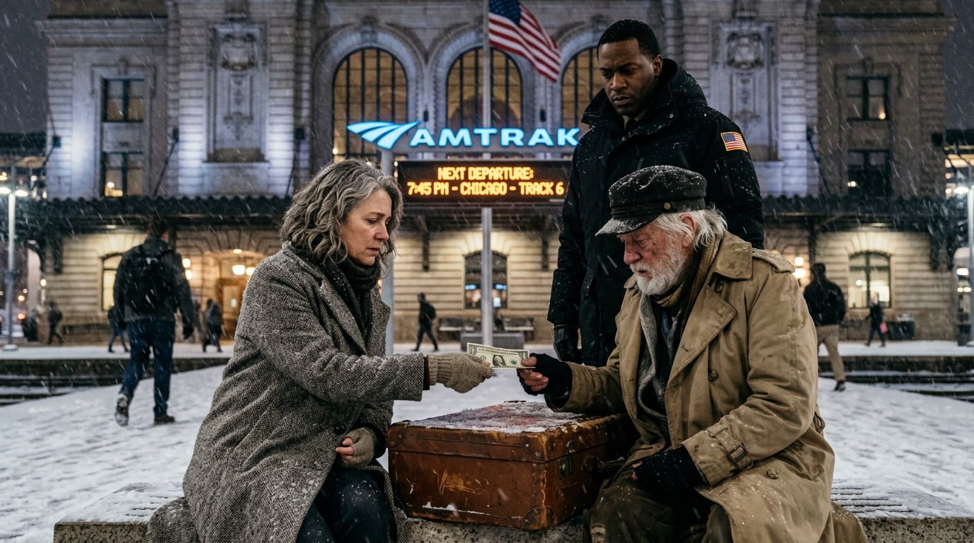 Meu marido me trocou pela secretária e levou cada centavo que eu tinha. Vendi minha aliança para comprar uma passagem de trem. Na estação, quando vi um homem tremendo de frio, dei a ele meus últimos 10 dólares para que pudesse comer algo quente… Três dias depois, uma limusine parou em frente ao abrigo onde eu estava hospedada – e o motorista disse meu nome…